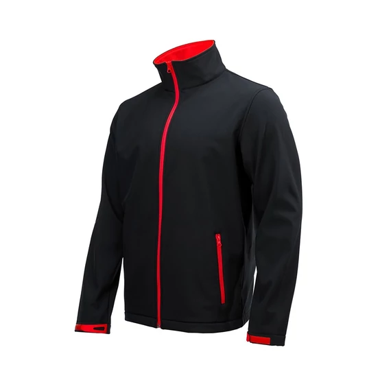FÉRFI SOFTSHELL KABÁT XXXL PIROS