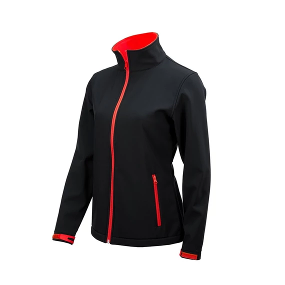 NŐI SOFTSHELL KABÁT L PIROS