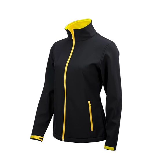 NŐI SOFTSHELL KABÁT L SÁRGA