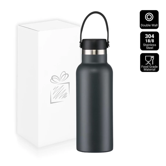 ÉSZAKI STÍLUSÚ TERMOSZ ÜVEG 500ml SZÜRKE