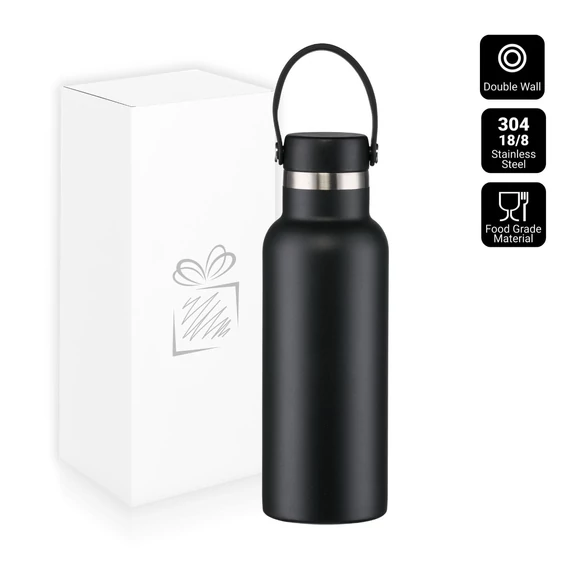 ÉSZAKI STÍLUSÚ TERMOSZ ÜVEG 500ml FEKETE