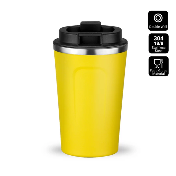 ÉSZAKI STÍLUSÚ TERMOSZ BÖGRE 350ml SÁRGA