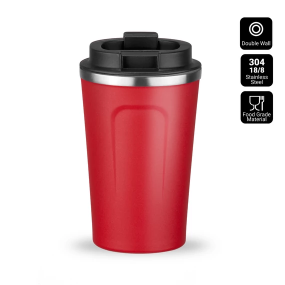 ÉSZAKI STÍLUSÚ TERMOSZ BÖGRE 350ml PIROS