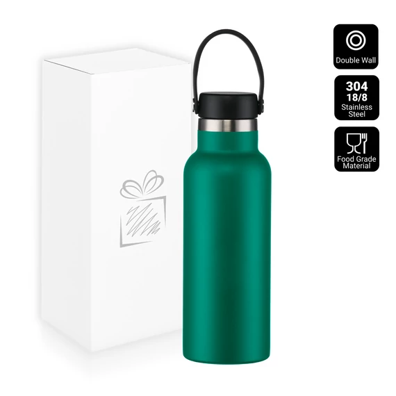 ÉSZAKI STÍLUSÚ TERMOSZ ÜVEG 500ml ZÖLD