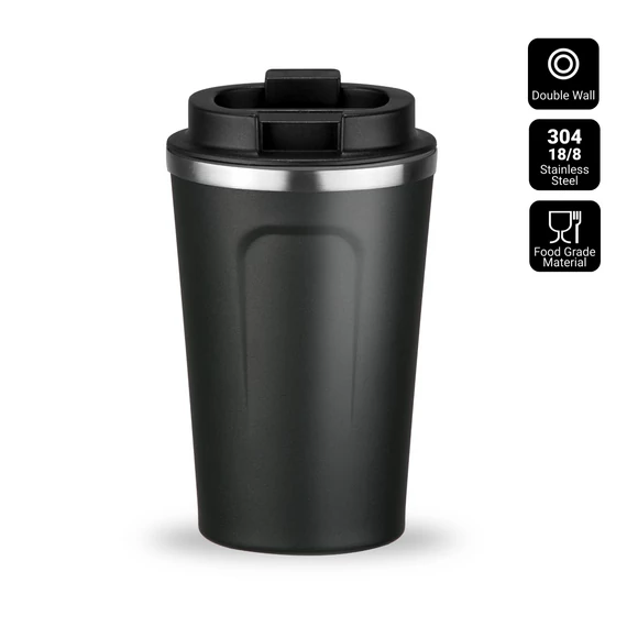 ÉSZAKI STÍLUSÚ TERMOSZ BÖGRE 350ml FEKETE
