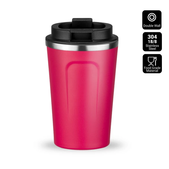 ÉSZAKI STÍLUSÚ TERMOSZ BÖGRE 350ml RÓZSASZÍN