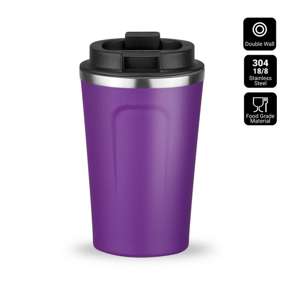 ÉSZAKI STÍLUSÚ TERMOSZ BÖGRE 350ml LILA